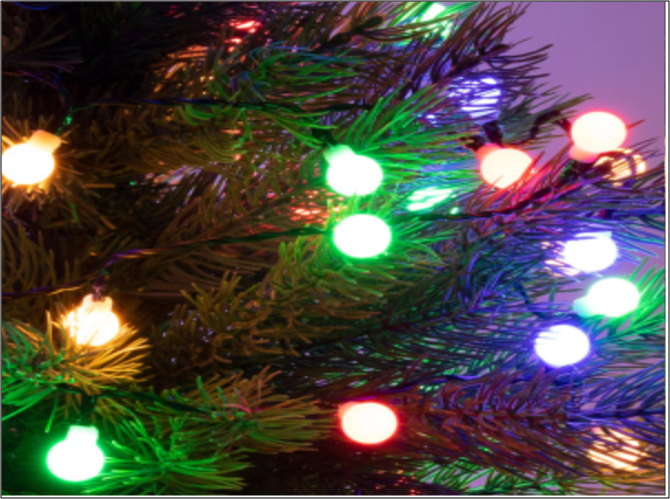 Belt�ri g�mb sz�nes f�nyf�z�r, 100 LED